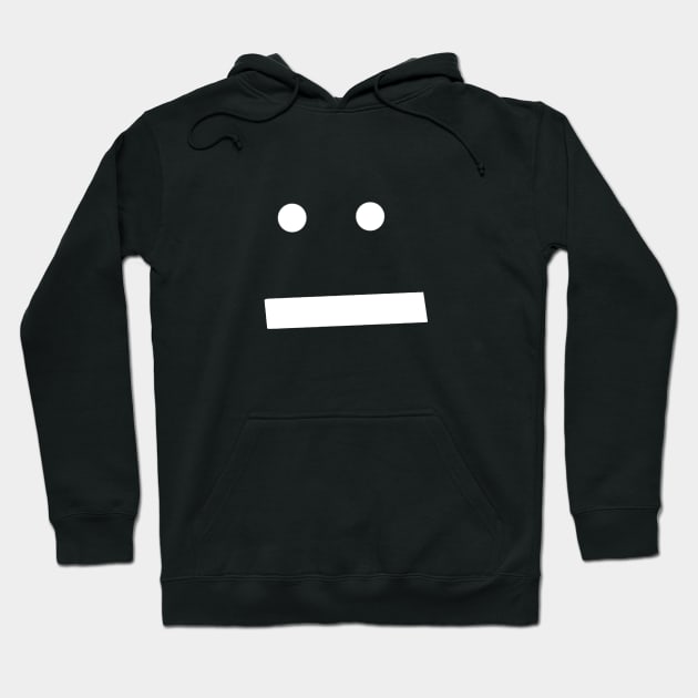 Express Yourself Minimal Neutral Smiley Face Hoodie by ellenhenryart